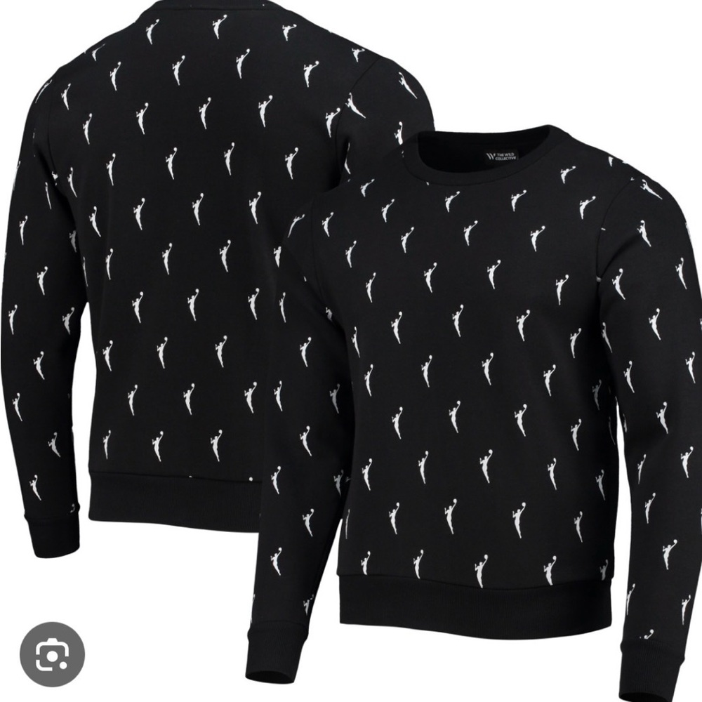 WNBA Logowoman All Over Logo Pullover Sweatshirt